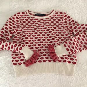 French connection “kiss” sweater -small